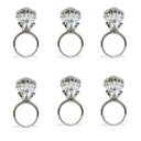 Ver imagem 1 de Anel Porta Guardanapo Formato Diamante 6 Peças