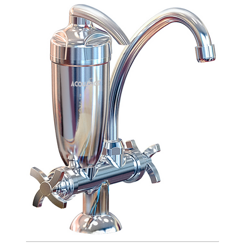 TORNEIRA FILTRO NEW METALIZADO DE BANCADA ACQUABIOS