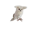 Ver imagem 1 de Coruja Branca Fios Algodão e Penas Artificiais 22cm