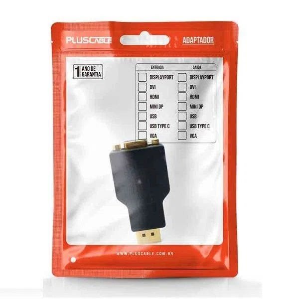 Cabo Adaptador Displayport para Vga Adp-101Bk Pluscable - 3