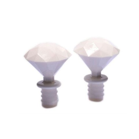 Tampa Rolha Garrafa Vinho Bebida Rosca Diamante Branco Screwcap