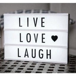 Lightbox Luminária Led Cinema + 96 Fichas Letras e Ícones - 4