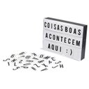 Ver imagem 1 de Lightbox Luminária Led Cinema + 96 Fichas Letras e Ícones