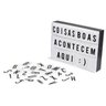 Lightbox Luminária Led Cinema + 96 Fichas Letras e Ícones - 1