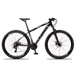 Bicicleta Aro 29 Quadro 15 Alumínio 24 Marchas Freio Disco Mecânico Aluminum Preto/Cinza - Raider - 2