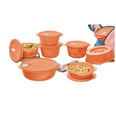 Ver imagem 1 de Tupperware Kit 8 Peças Cristalwave Salmão Kit 8 Peças Cristalwave Salmão