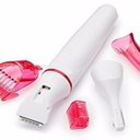 Ver imagem 4 de Depilador pelos faciais feminino com 4 peças aparadoras Sweet Sensitive Precision - Branco com rosa
