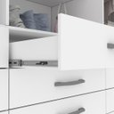 Ver imagem 4 de Guarda-roupa Solteiro 2 Portas 6 Gavetas Chicago Tcil Móveis Branco