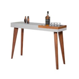 Aparador com Bandeja Embutida 0130 Ex Decor Amêndoa/off White - 1