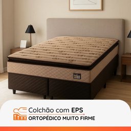 Colchão Queen Ortopédico D33 Pillow Top Van Gogh 158x198x29cm Marrom - 2