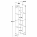 Ver imagem 4 de Estante Livreiro Multiuso Dynamica Industrial 60cm 5 Prateleiras C08 Preto Ônix - Mpozenato