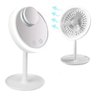 Espelho Portátil para Máquiagem com Luz LED e Ventilador - 1