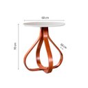 Ver imagem 2 de Mesa de Canto Alice Ex Decor Amêndoa/off White