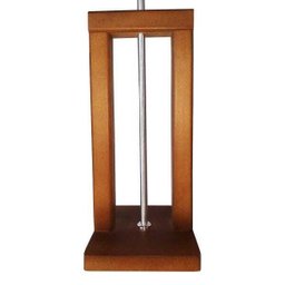 Abajur de Mesa Madeira Luminária Moderna 58cm com Cúpula A.R Iluminação - 4