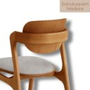 Ver imagem 5 de Conjunto com 2 Cadeiras em Madeira Celeste Gold Cinza/Luna/Imbuia Marrom