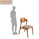 Ver imagem 4 de Conjunto com 2 Cadeiras em Madeira Celeste Gold Cinza/Luna/Imbuia Marrom