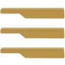 Ver imagem 1 de Kit 3 Puxadores Direito Dourado 18cm Organize Masutti Aço Carbono Móveis Porta Gaveta Armário