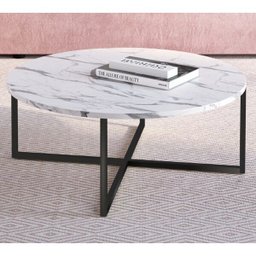 Mesa de Centro Aço Preto 27856 Linha Complementos Thassos Artesano - 2