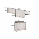 Ver imagem 2 de Cozinha Modulada Carraro Bella Carraro 4 Peças C4P254 Nogal/Cinza