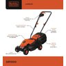 Cortador de grama elétrico com cesto recolhedor 1200W Black+Decker GR1000 220V - 5