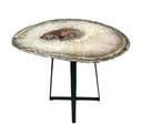 Ver imagem 2 de Mesa Lateral de Ágata Desenhada 35cm Pedra