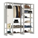 Ver imagem 1 de Guarda-roupa Closet 3 Peças Yes Ey101.103.107 Branco Nova Mobile