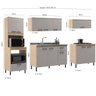 Cozinha Completa Modulada 5 Peças com Espaço para 2 Fornos Victoria - 5