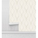 Ver imagem 2 de Papel de Parede Moderno Linhas Onduladas em Tons de Bege e Branco