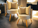 Ver imagem 1 de Kit 2 Poltronas Decorativas Isah – Acabamento Fino e Confortável - Capuccino