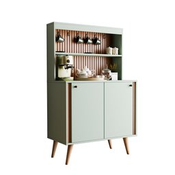 Aparador Buffet Cantinho Do Café Dolce Com Efeito Ripado Movelove - 6