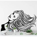 Ver imagem 1 de Adesivo Decorativo Papel De Parede Salão Cabeleireiro Beleza