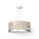 Ver imagem 3 de Luminária de Teto Pendente Estrelas 40x15 Bege 2 em 1