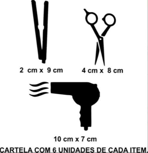 Cabeleireiro Secador De Cabelo Decalque Da Parede De Vinil Salão