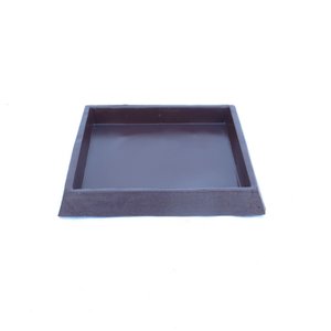 Suporte Prato Vaso 35x35 Quadrado Polietileno - VINHO BORDO 021