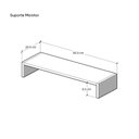 Ver imagem 4 de Base Suporte para Monitor Apoio de Mesa Branco