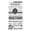 Ver imagem 1 de Adesivo Decorativo De Parede Frases Viva Sorria Ame Acredite