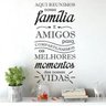 Adesivo Parede Aqui Reunimos Nossa Família E Amigos - 2