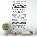 Ver imagem 2 de Adesivo Parede Aqui Reunimos Nossa Família E Amigos