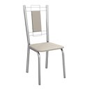 Ver imagem 2 de Conjunto de Mesa Completo com 4 Cadeiras Estofadas Cmc965nk Kappesberg Crome