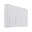 Ver imagem 1 de Guarda Roupa Casal Dyamond Ripado 8 Portas em Mdf Branco