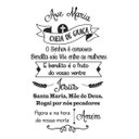 Ver imagem 1 de Adesivo Decorativo De Parede Quarto Sala Oração Ave Maria