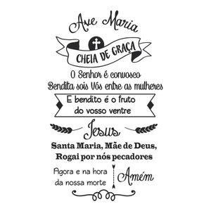 Adesivo Decorativo De Parede Quarto Sala Oração Ave Maria