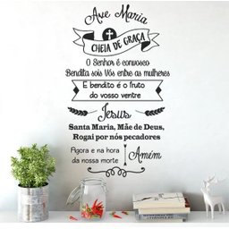 Adesivo Decorativo De Parede Quarto Sala Oração Ave Maria - 2