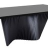 Mesa de Jantar Retangular Dunnas Preta com Vidro Cinza 220x110 fabrispuma - 4