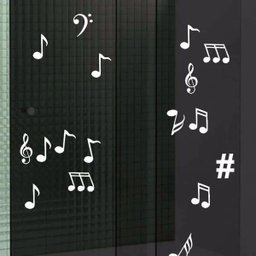Adesivo Decorativo De Parede Notas Musicais 55 Unidades - 4