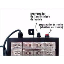Estrobo para festa 12 LED'S colorido canhão balada luz iluminação - 3