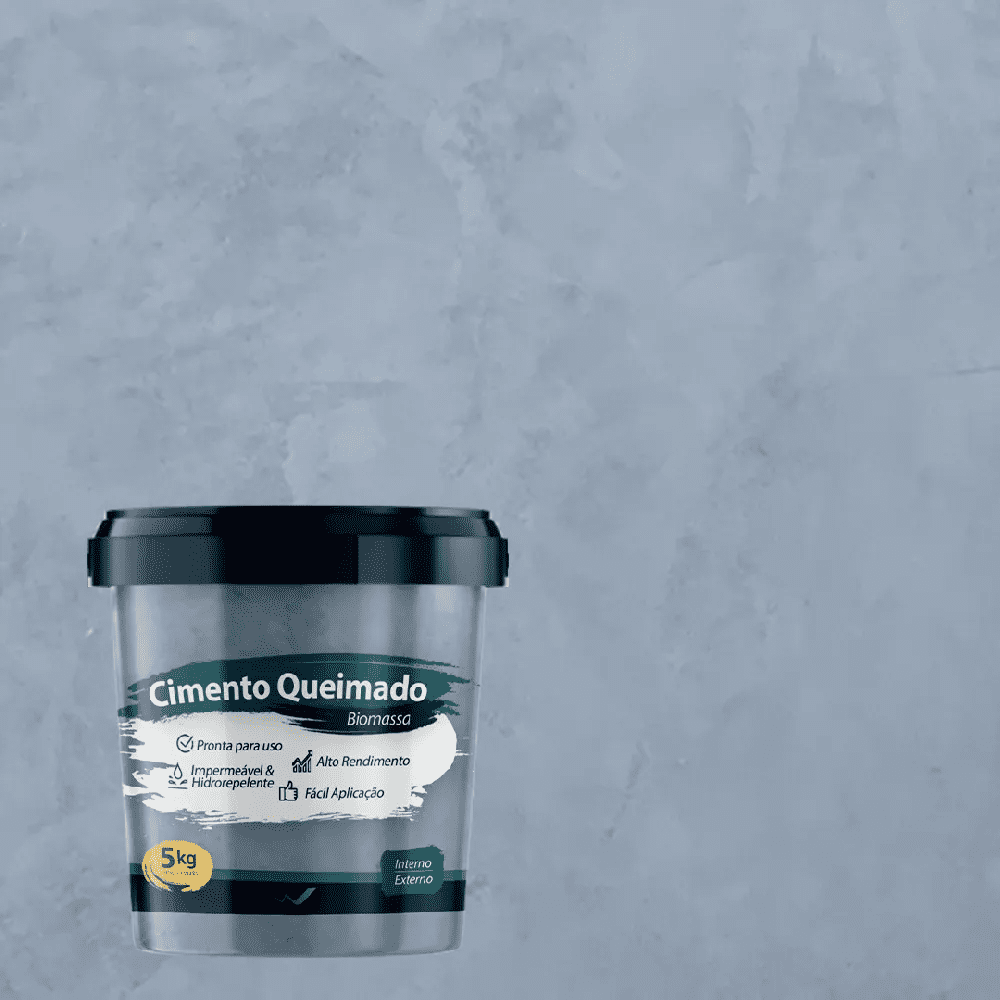Cimento Queimado Azul (Aquamarine) - 5Kg | MadeiraMadeira