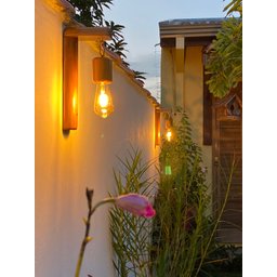 Pendente Iluminação para Pergolado Varanda Quiosque em Madeira - 4
