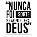 Ver imagem 2 de Adesivo De Parede Nunca Foi Sorte Sempre Foi Deus Frase