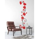 Ver imagem 2 de Adesivo Decorativo Arvore Rosa Flor 3d Vermelho Nacional